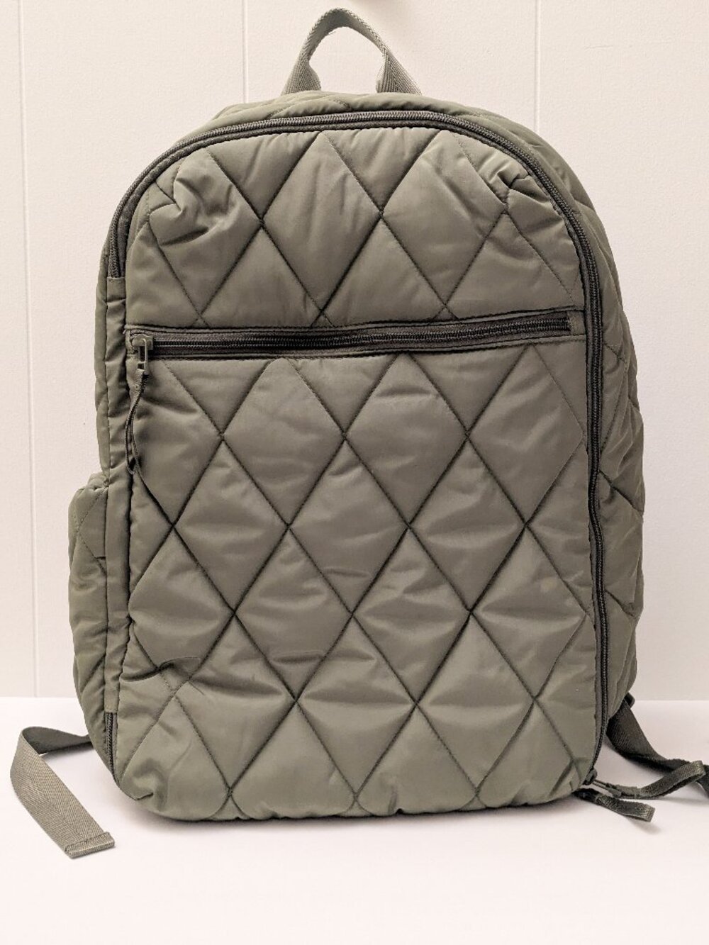 Vera Bradley Ultralight Lay Flat Travel Backpack Deep Lichen Green